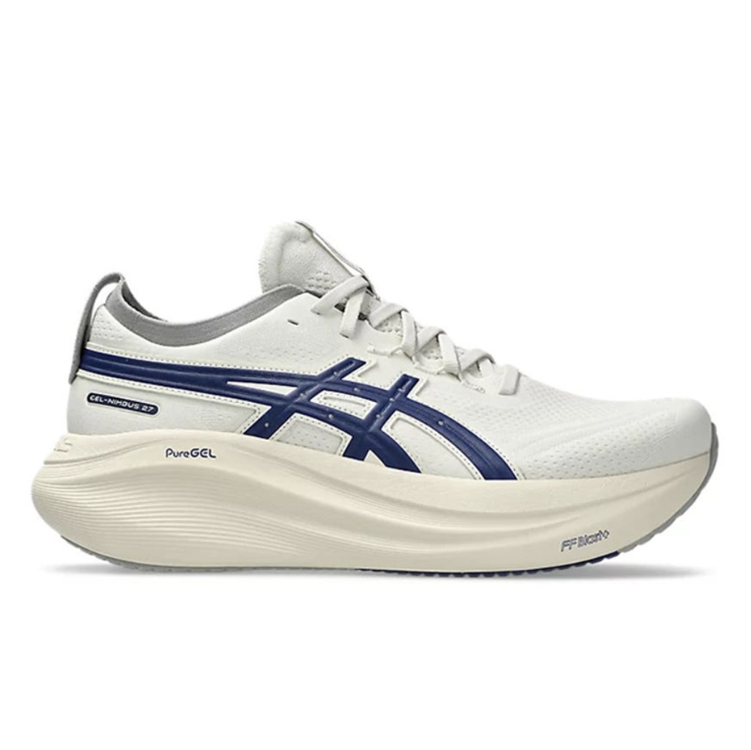 Asics Gel-Nimbus 27 Asics Track Club Birch Indigo Blue - D Standard 착용 스타일