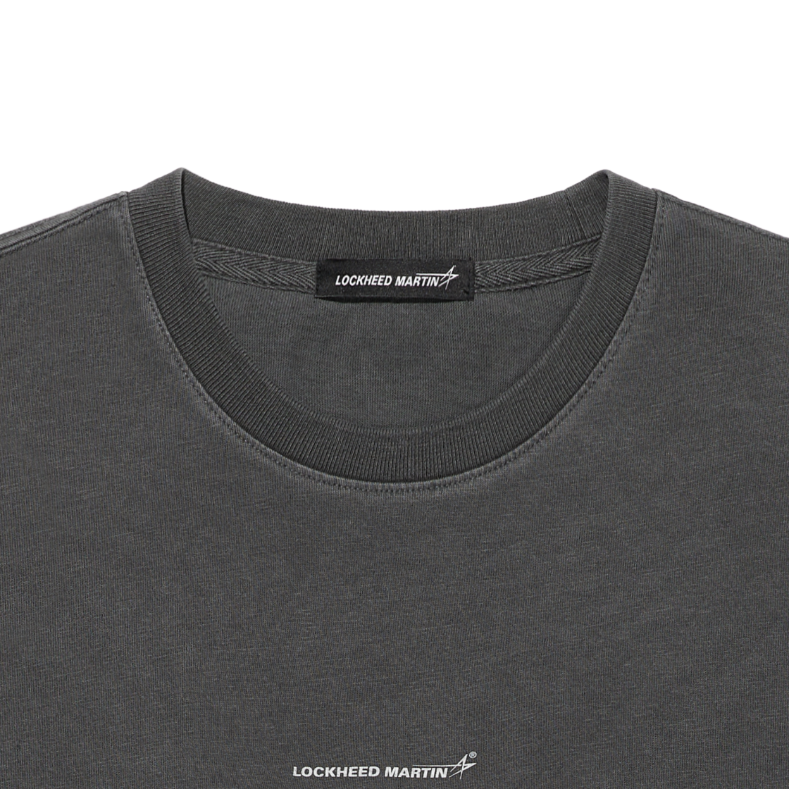 록히드마틴 로고 다잉 티셔츠 차콜(LOCKHEED MARTIN Logo Dyeing T-Shirts Charcoal) - 3