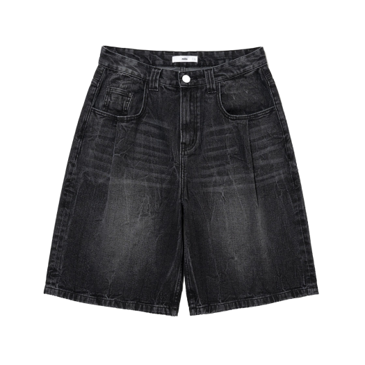 ML196WBK Millo Archive Denim Bermuda Pants Washed Black