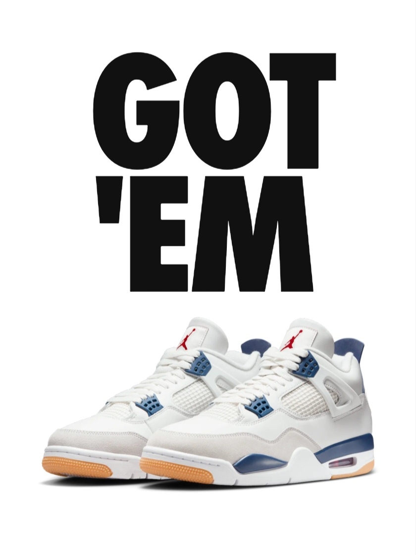 Jordan 4 x Nike SB Retro SP Navy 착용 스타일