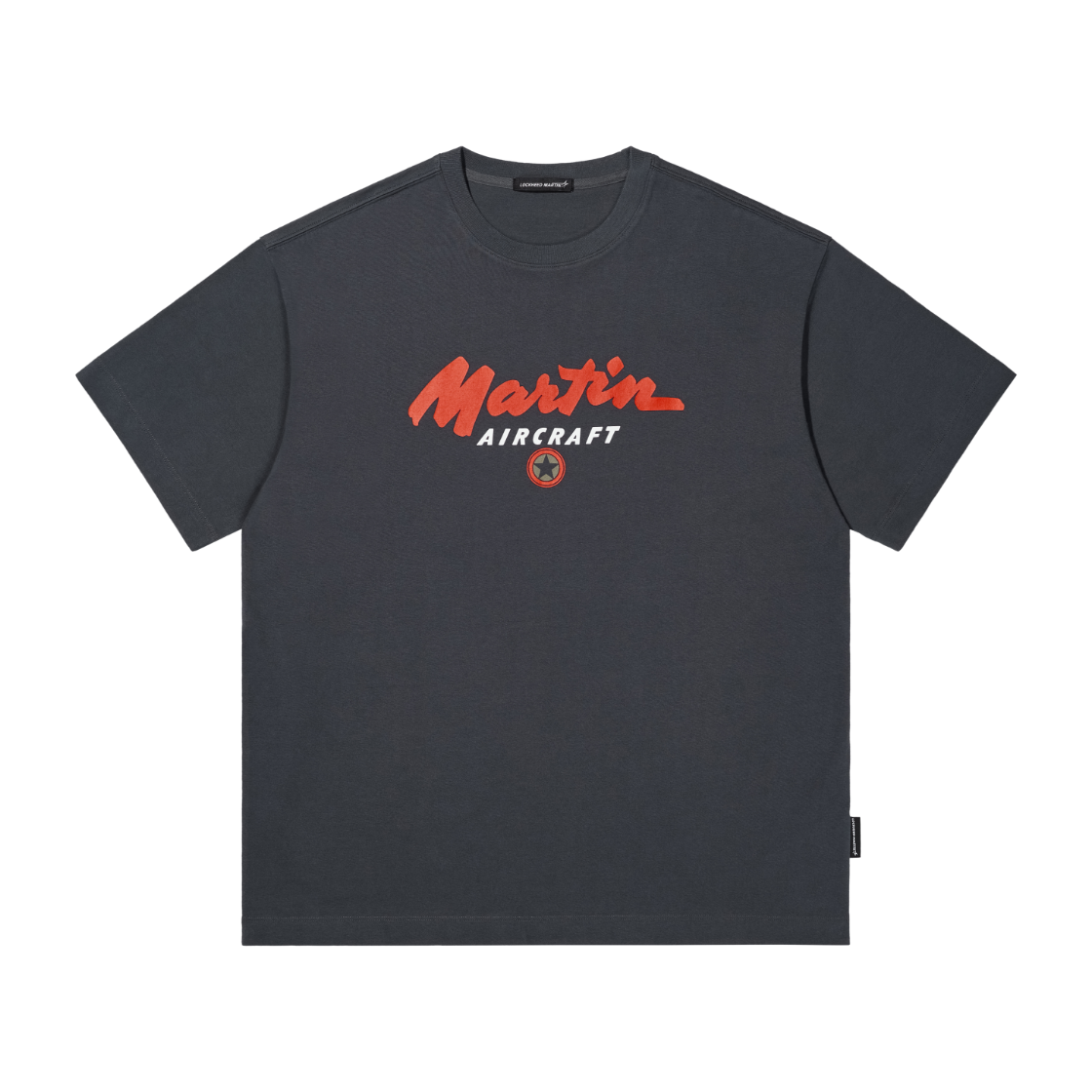 L31UTS070CHA LOCKHEED MARTIN LM Aircraft Graphic Tee Charcoal