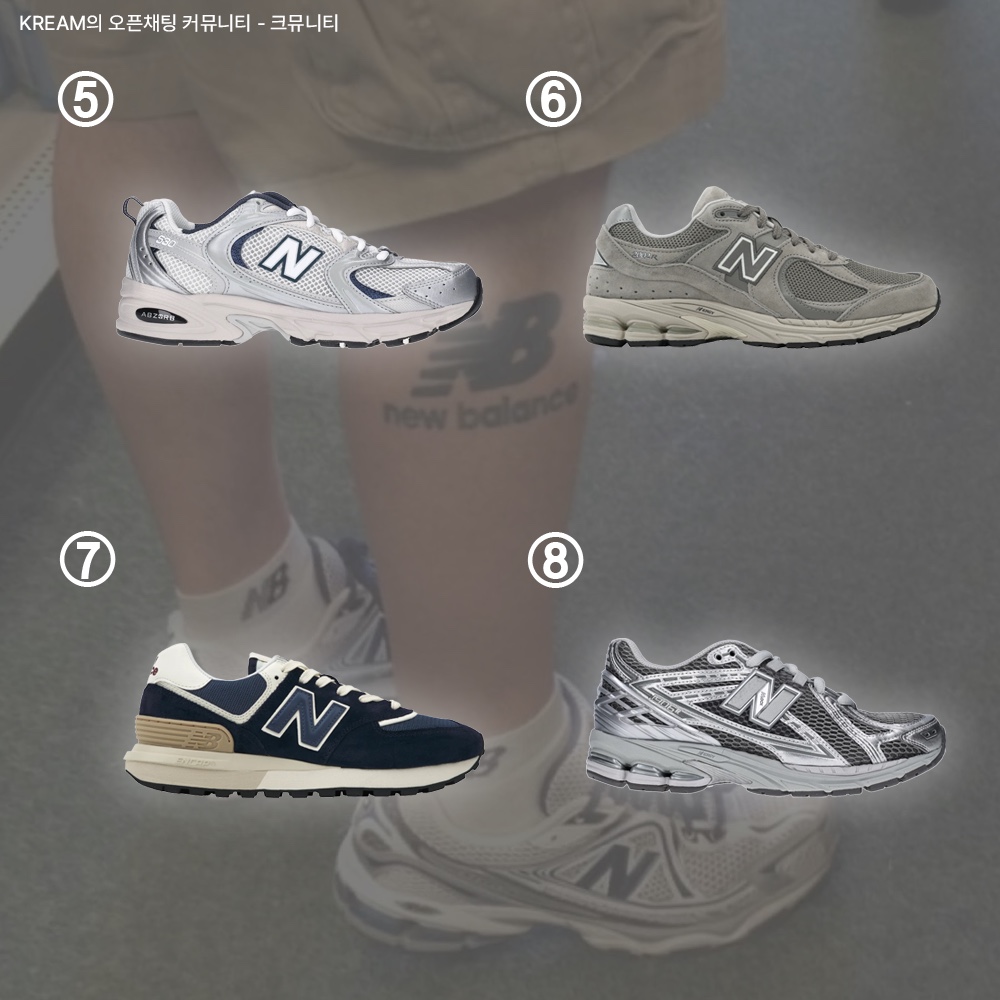 New Balance 993 Made in USA Grey - D Standard, New Balance 992 Made in USA Core Grey Silver Metallic 착용 스타일 - 3