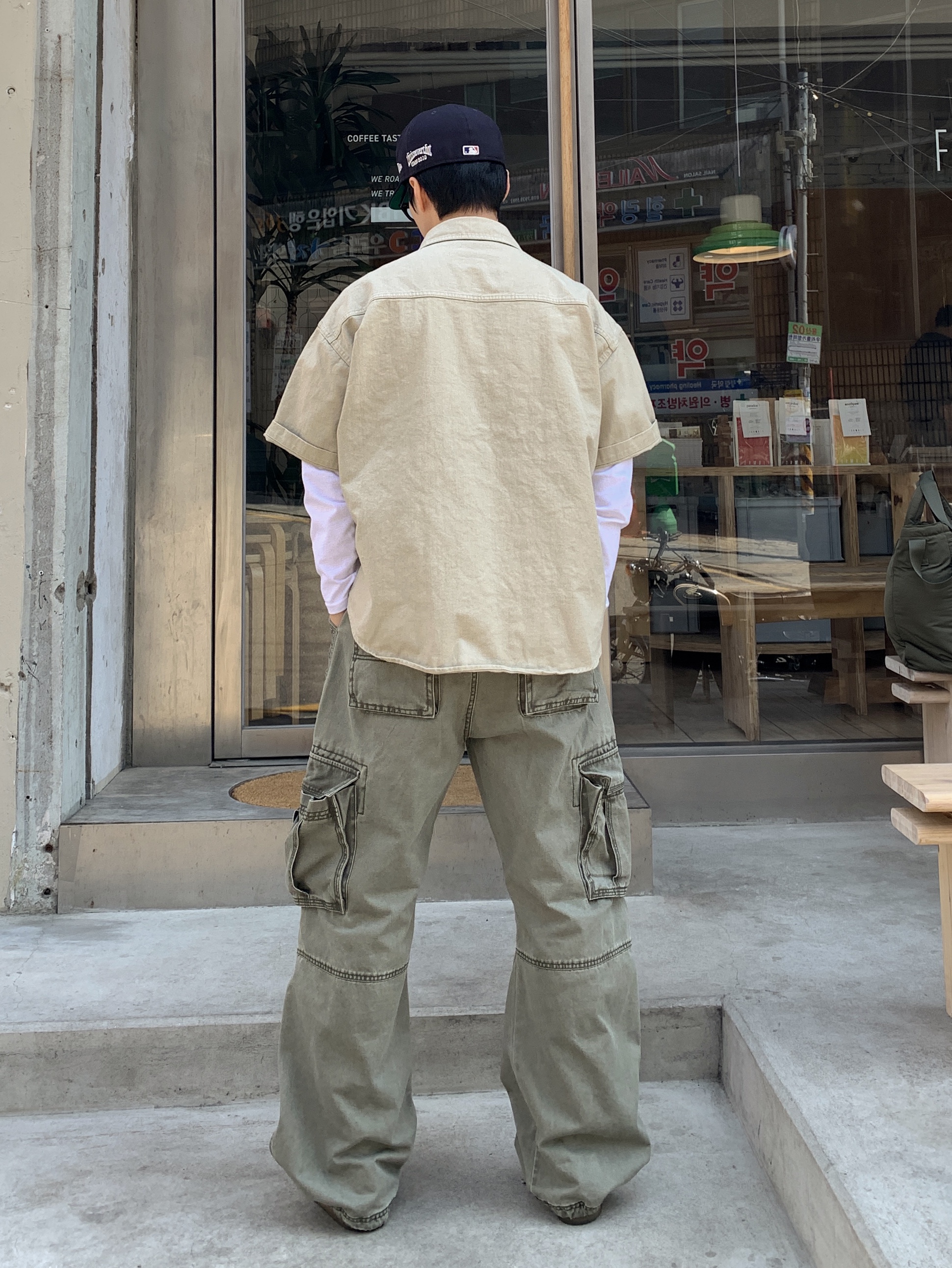 Clarks Wallabee Maple Suede, Thisisneverthat x New Era x MLB New York Yankees 59Fifty Classic Navy 착용 스타일 - 2