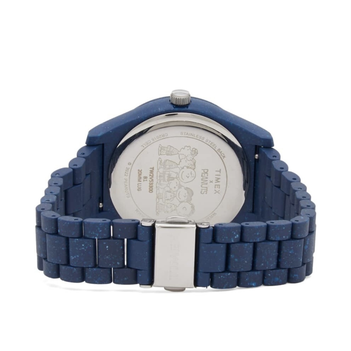 Timex x Peanuts Legacy Ocean 41mm Recycled Bracelet Watch Blue 착용 스타일 - 2