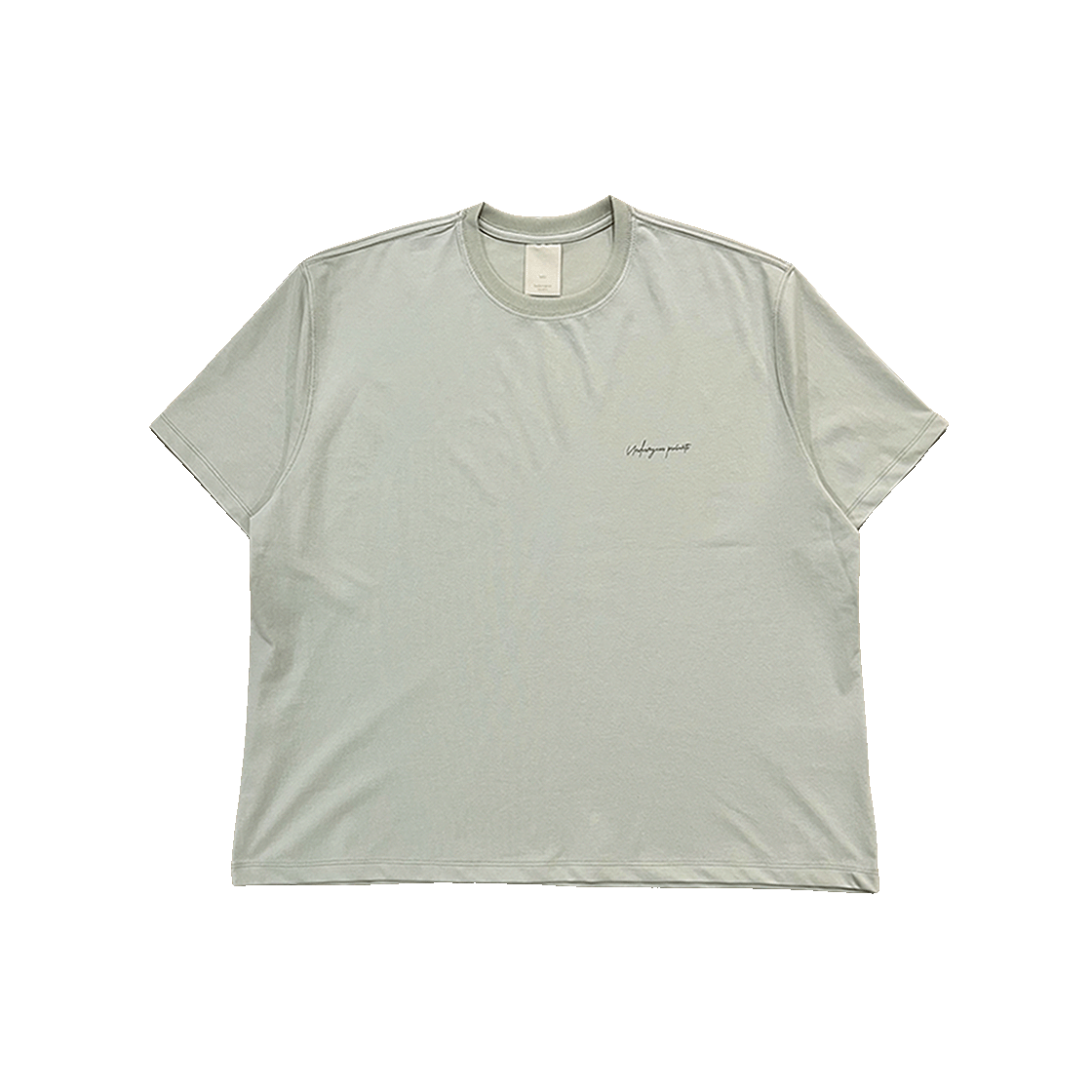 언더마이카 무.103 안티 Fxxking 로고 플레이 와이드 크롭 티셔츠 린넨(Undermycar Mu.103 Anti Fxxking Logo Play Wide Crop T-Shirts Linen)