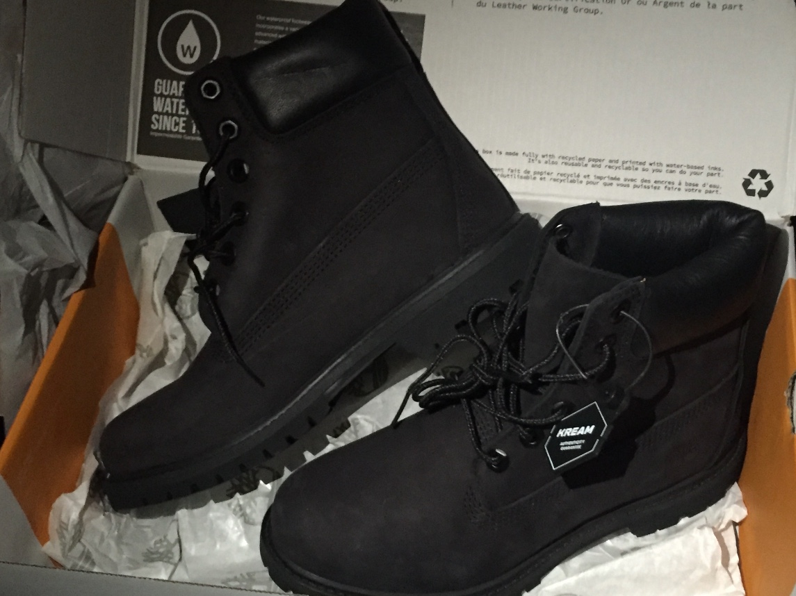 (W) Timberland Premium 6 inch Waterproof Boot Black - Wide 착용 스타일 - 1