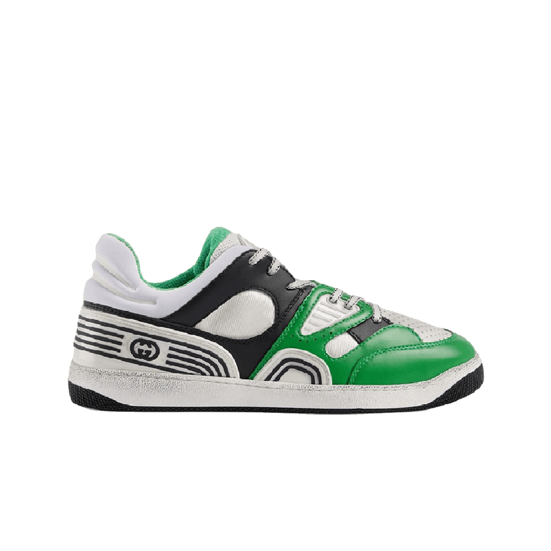697882-2SH90-3760 Gucci Basket Sneakers Green Demetra