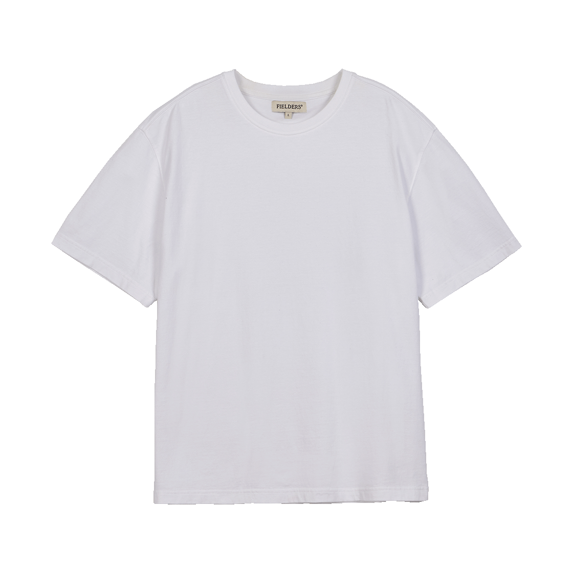 FB2RT1355MWH Fielders Basic Back Incision Short-Sleeved T-Shirt White