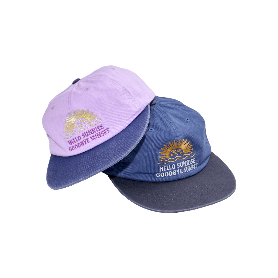 HELLO■90s Logo 6Panel Cap_Navy■送料込 헬로선라이즈 90s 로고 6패널 캡 라벤더 & 네이비 | Hello