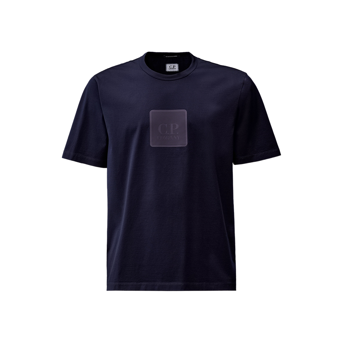컴퍼니 메트로폴리스 시리즈 머서라이즈드 저지 로고 배지 티셔츠