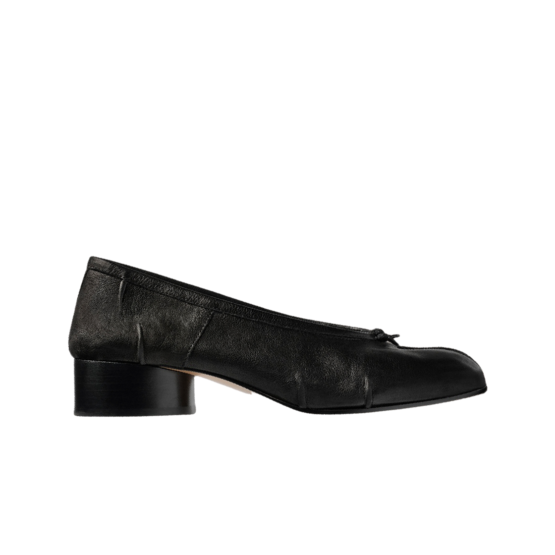 (W) 메종 마르지엘라 뉴 타비 발레리나 펌프스 블랙((W) Maison Margiela New Tabi Ballerina Pumps Black)