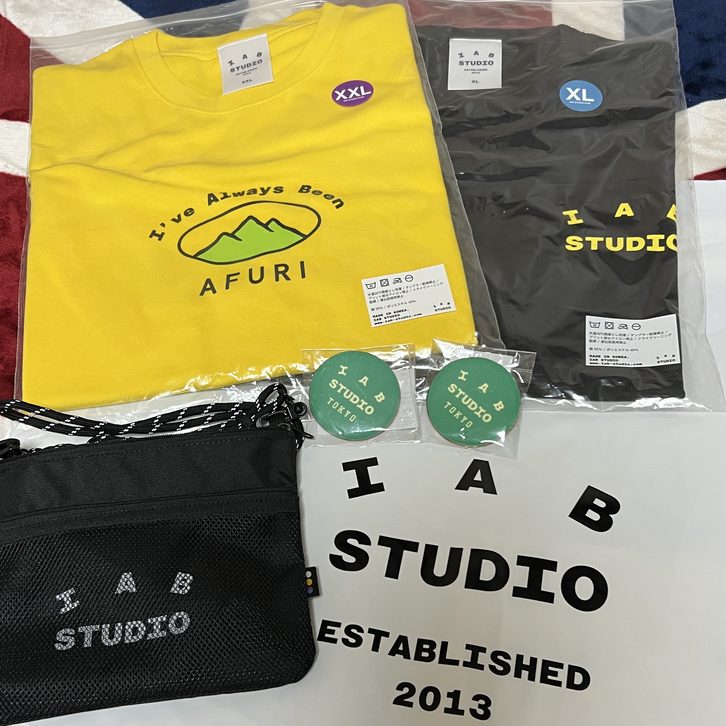 IAB Studio x Afuri T-Shirt Yellow, IAB Studio x Afuri T-Shirt Black 착용 스타일