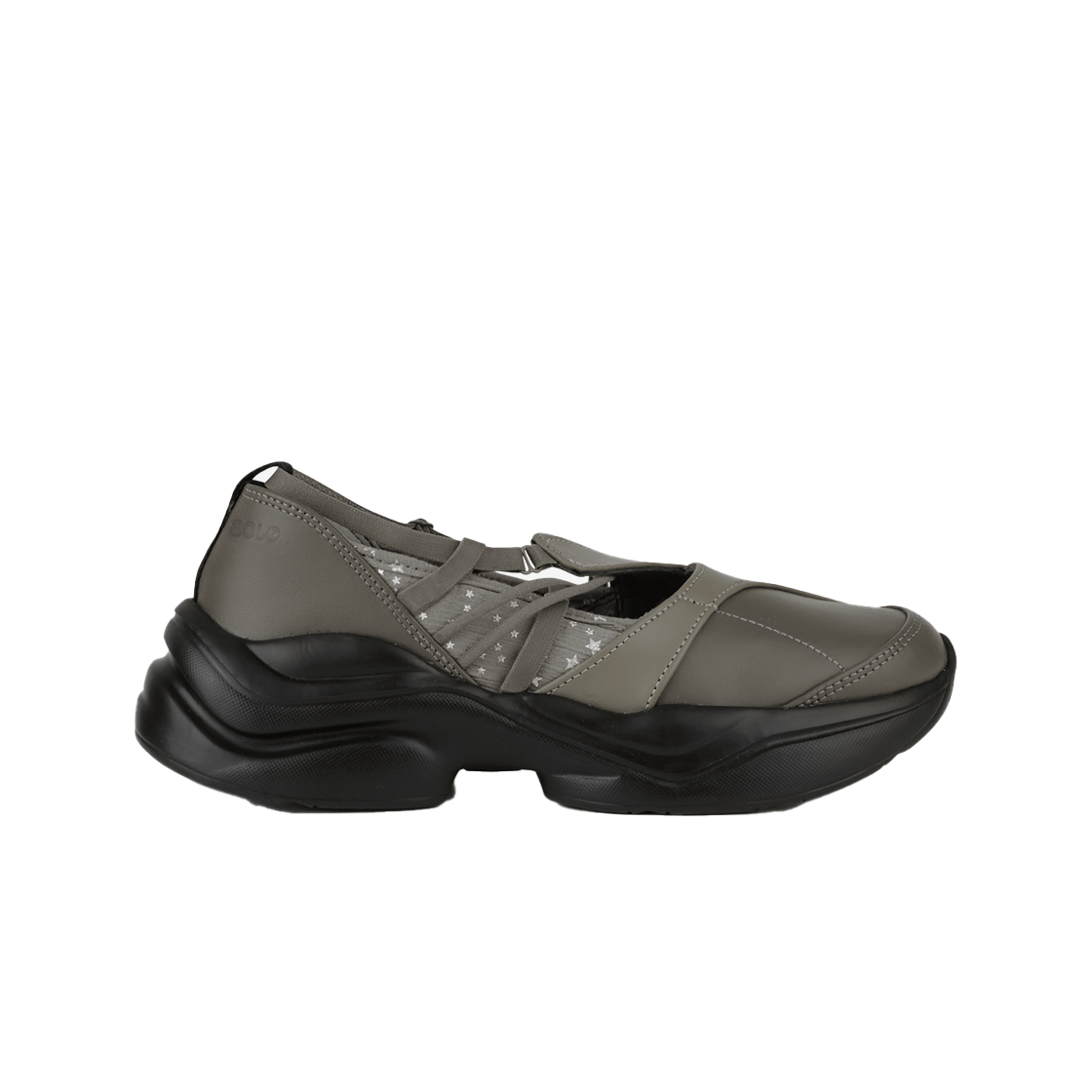 오호스 스트랩 토 스니커즈 스톤 브라운(OJOS Strap Toe Sneakers Stone Brown)