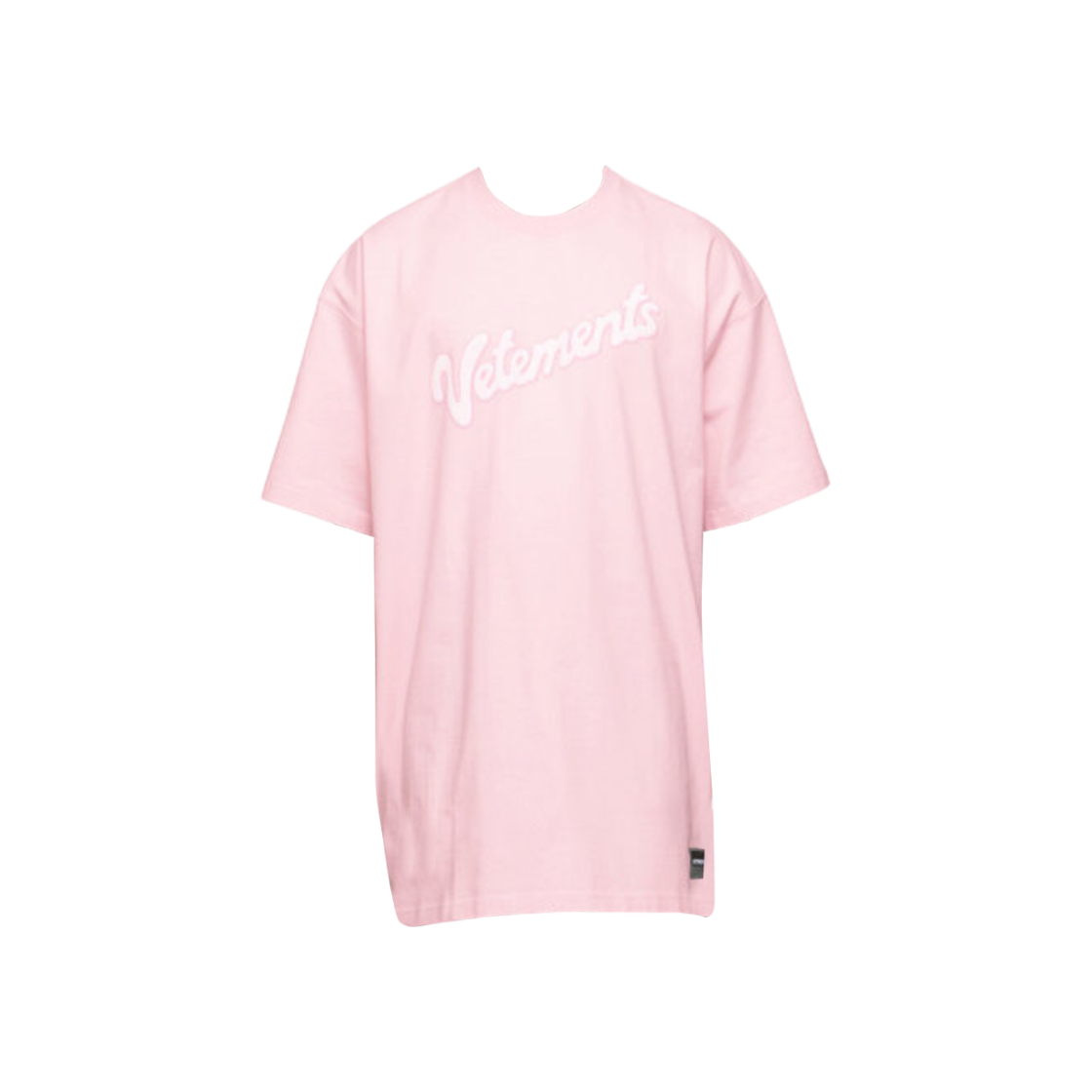 베트멍 스위트 로고 프린티드 크루넥 티셔츠 핑크(Vetements Sweet Logo Printed Crewneck T-Shirt Pink)