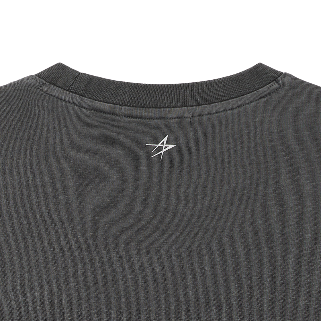 록히드마틴 로고 다잉 티셔츠 차콜(LOCKHEED MARTIN Logo Dyeing T-Shirts Charcoal) - 5