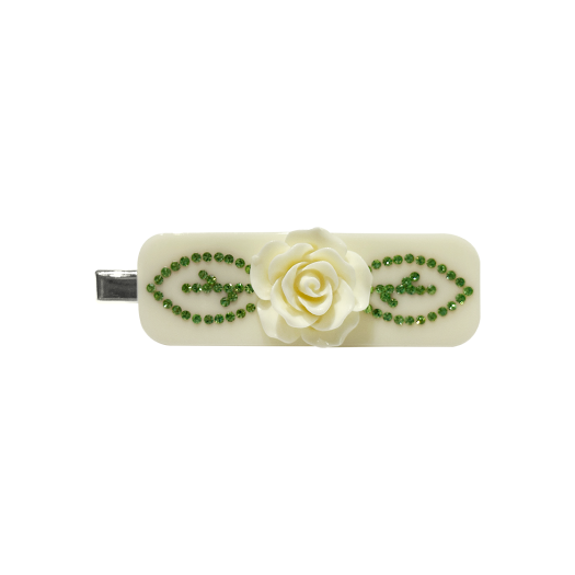 MF2514HB001CCRFR Margarin Fingers Rose Hot Fix Hair Pin Cream
