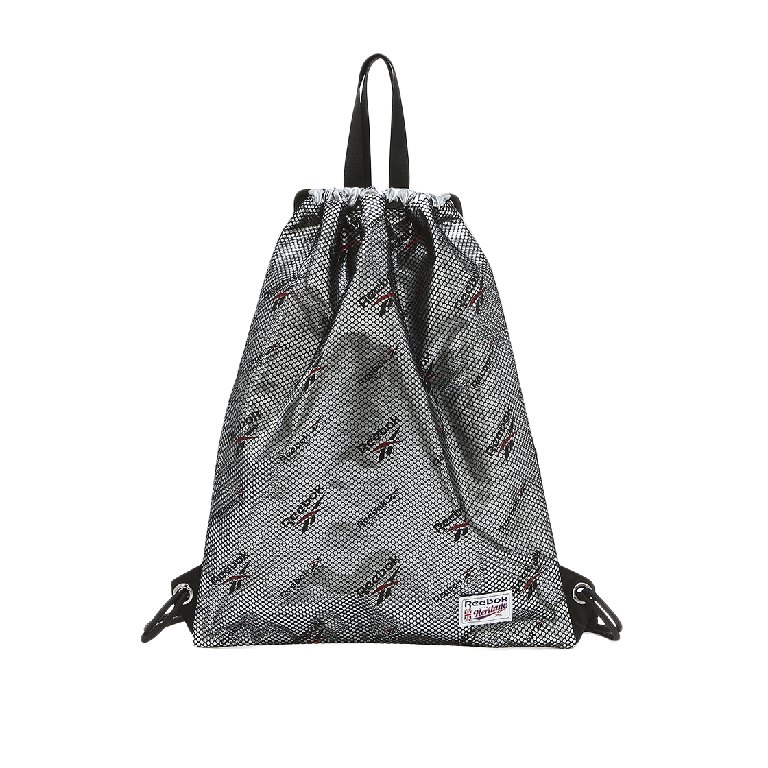 REBA5EY30SV Reebok Mesh Pocket Gym Sack Silver