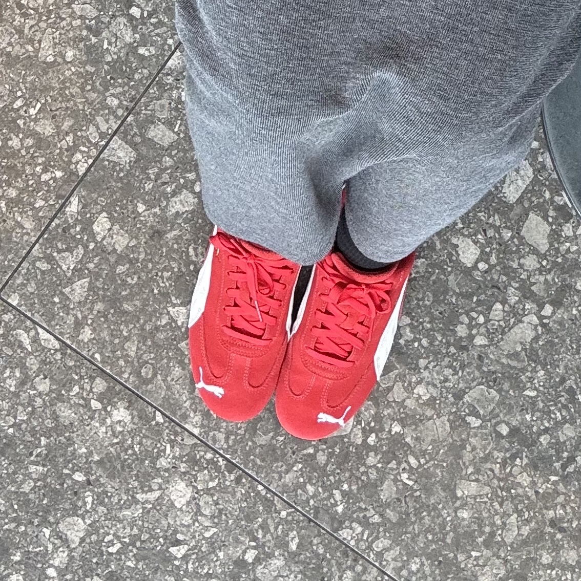 Puma Speedcat OG Red White 착용 스타일