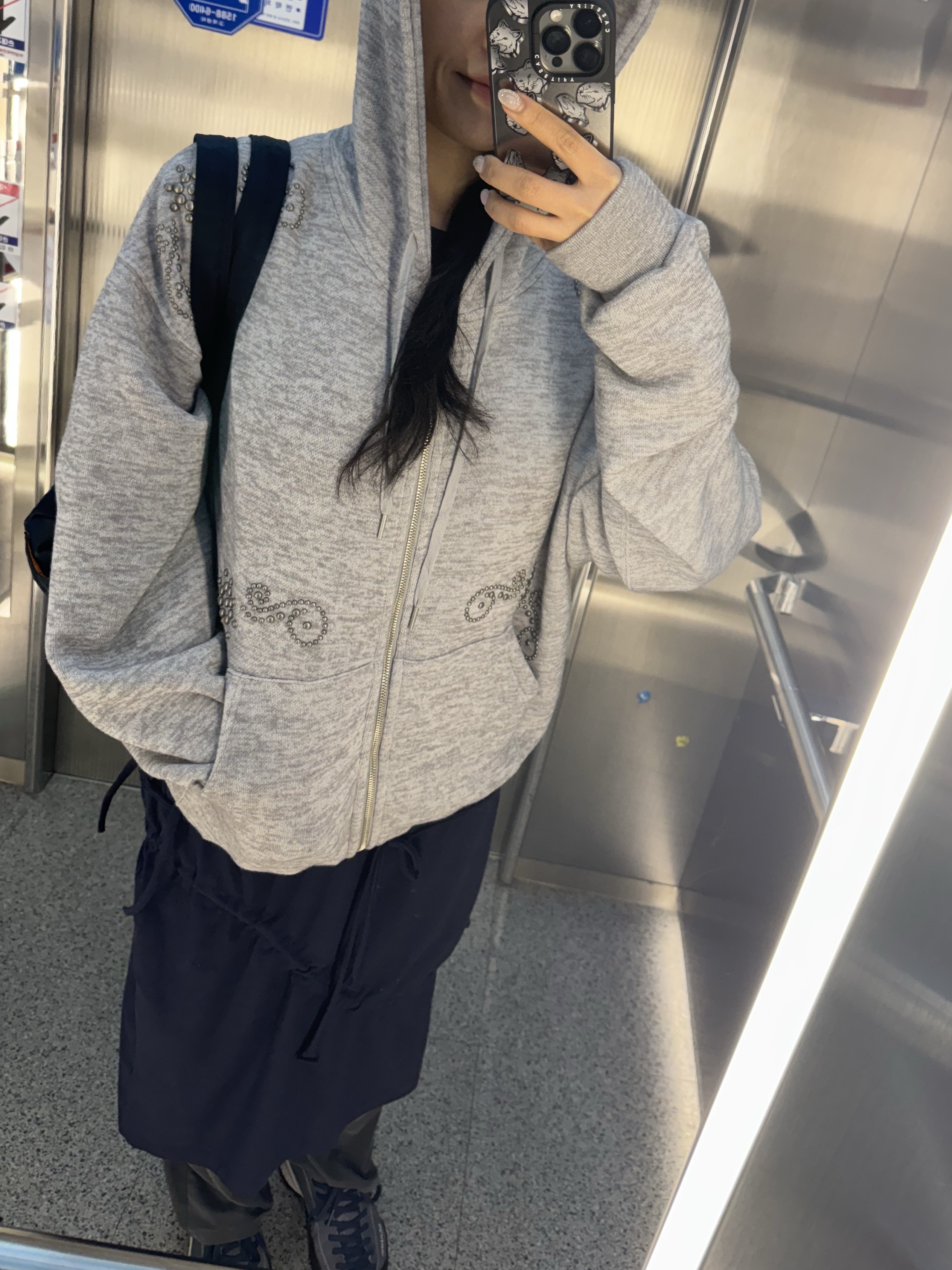 Scarpa Mojito Iron Gray - 24FW, Porter Tanker Duffle Bag L Iron Blue 착용 스타일 - 3