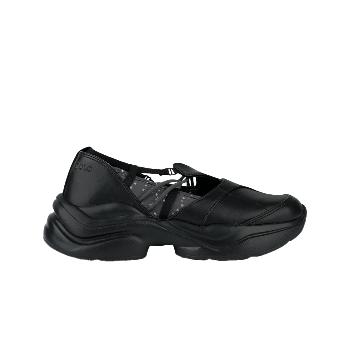 오호스 스트랩 토 스니커즈 블랙(OJOS Strap Toe Sneakers Black)