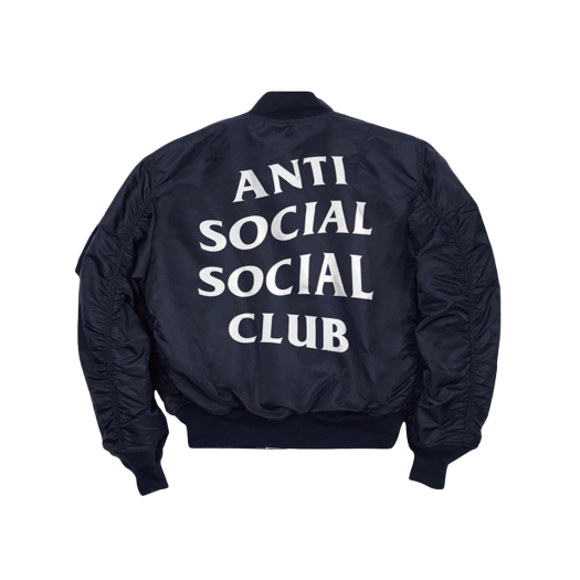 TI24C0200472 Anti Social Social Club Feel U 4 Me MA1 Jacket Black