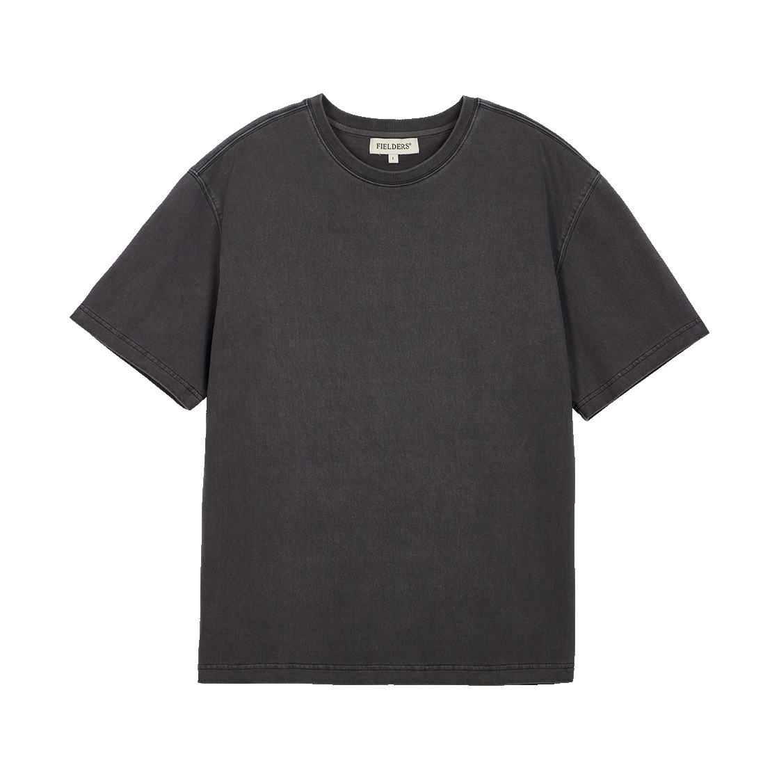 FB2RT1355MBK Fielders Basic Back Incision Short-Sleeved T-Shirt Black