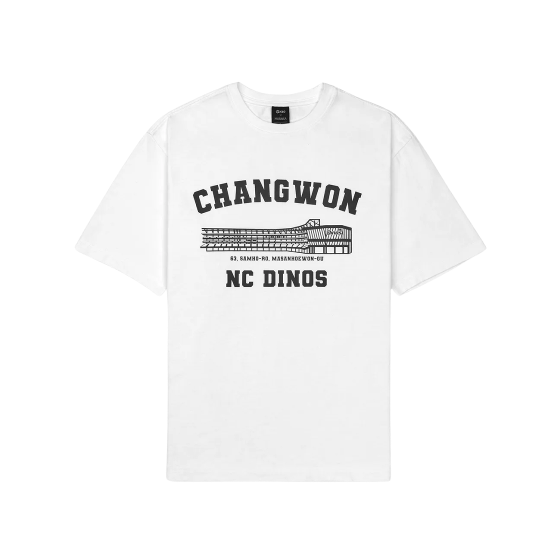 KBO 볼파크 티셔츠 창원 NC 다이노스 화이트(KBO Ball Park T-Shirt Changwon NC Dinos White)