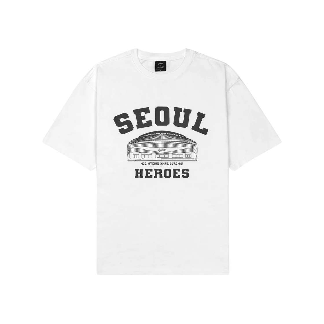 KBO 볼파크 티셔츠 서울 히어로즈 화이트(KBO Ball Park T-Shirt Seoul Heroes White)
