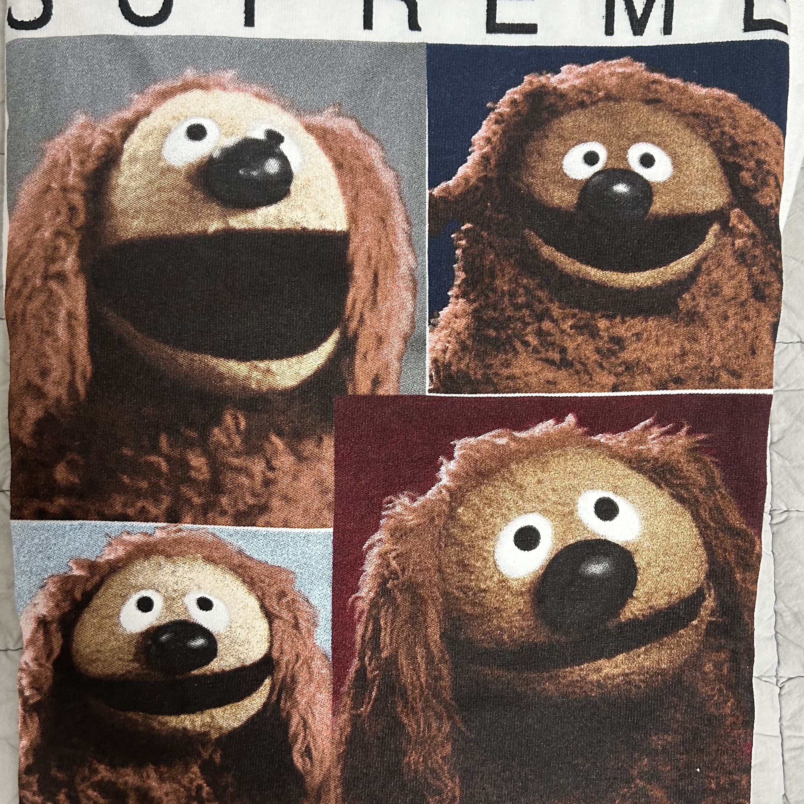 Supreme Rowlf T-Shirt White - 24SS 착용 스타일