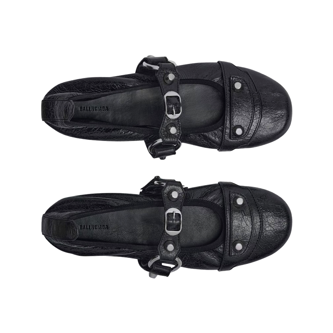 (W) 발렌시아가 시티 발레리나 블랙 실버((W) Balenciaga City Ballerina Black Silver) - 2
