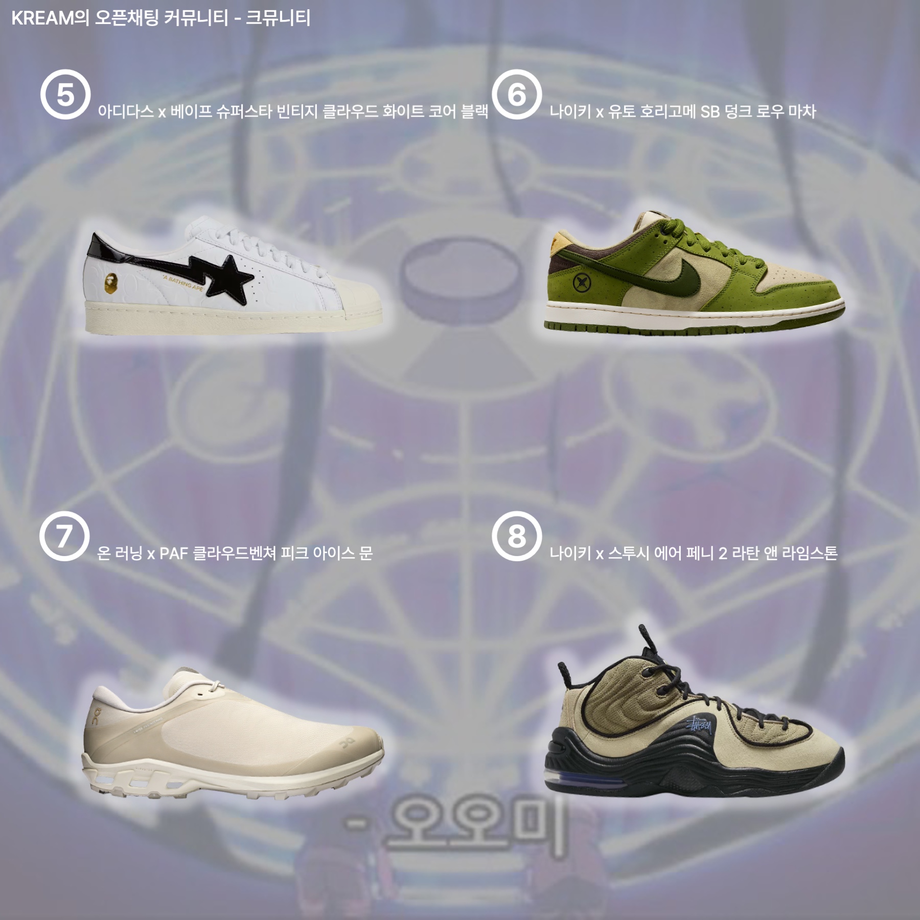 New Balance x Pottery 574 Premium Hard Navy, Adidas x Song for the Mute Superstar 82 Khaki Core Black 착용 스타일 - 3