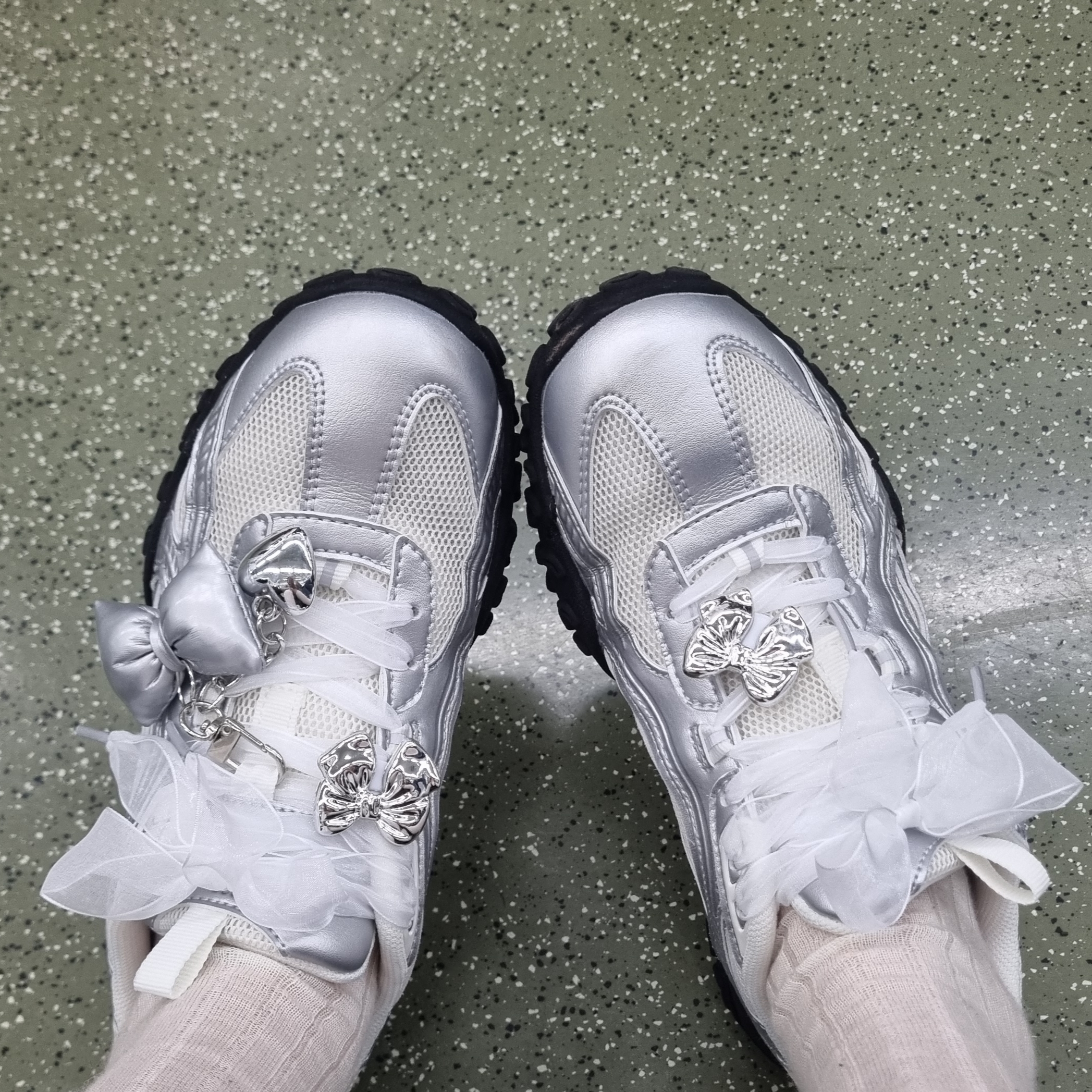 Fila Echappe MS Silver Moon 착용 스타일