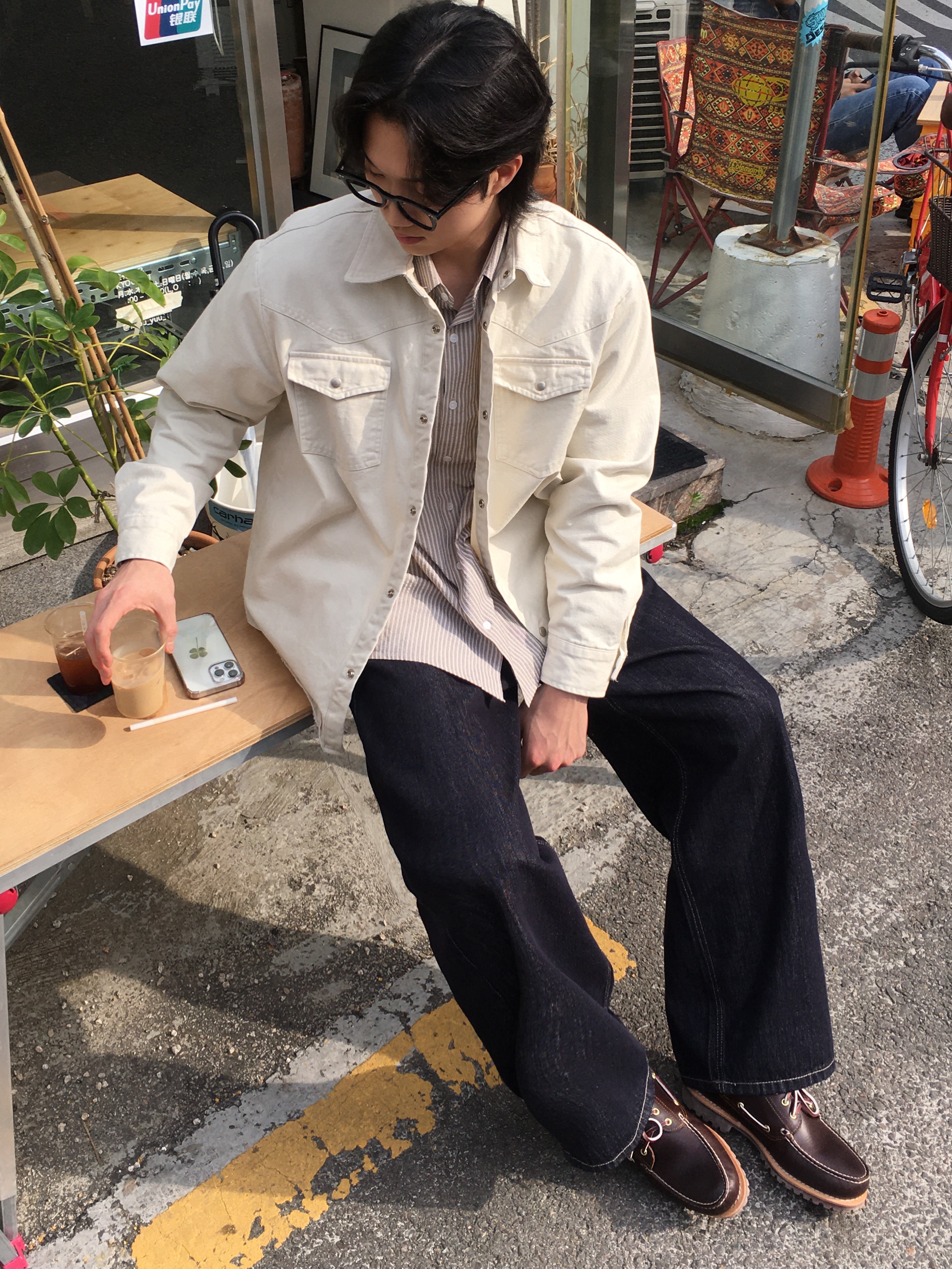 Timberland Classic 3-Eye Boat Shoes Brown - Wide 착용 스타일 - 2