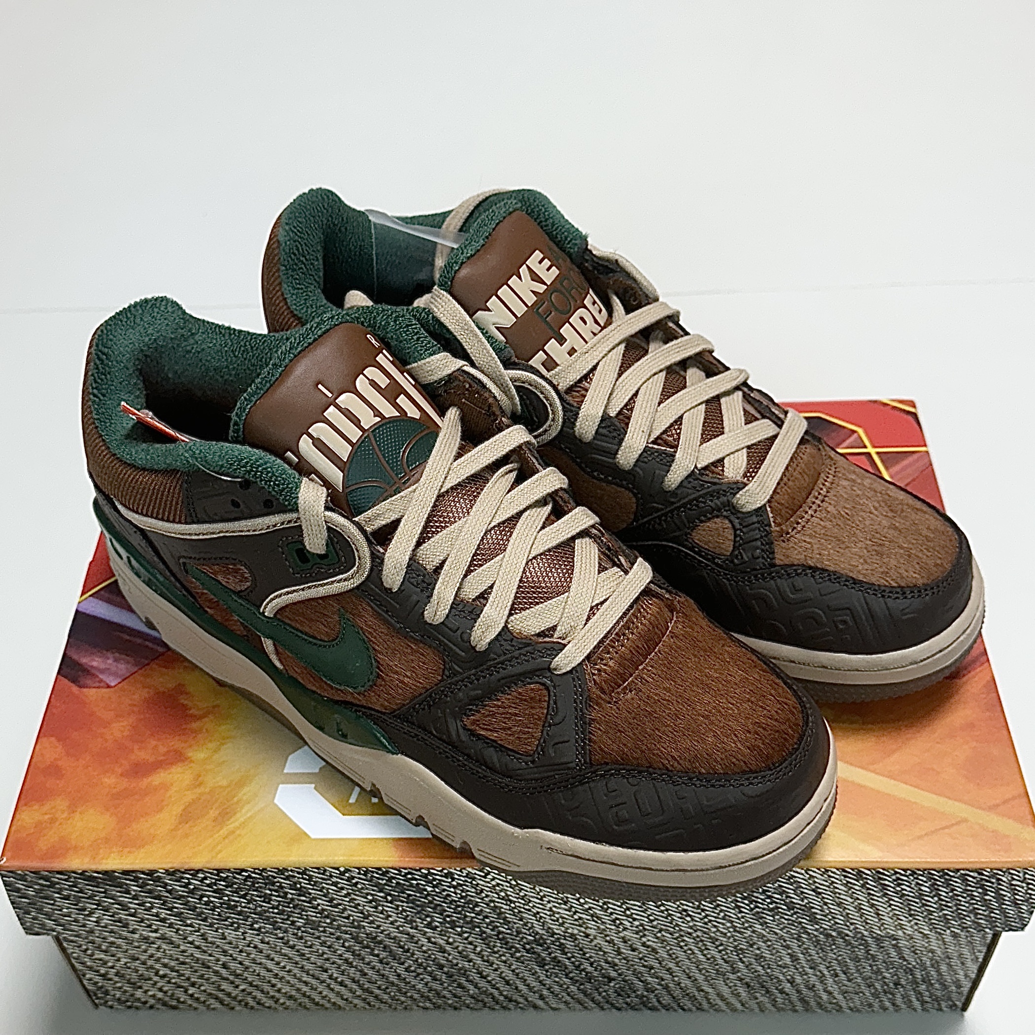 Nike x Nigo Air Force 3 Low SP Baroque Brown and Pecan 착용 스타일 - 4