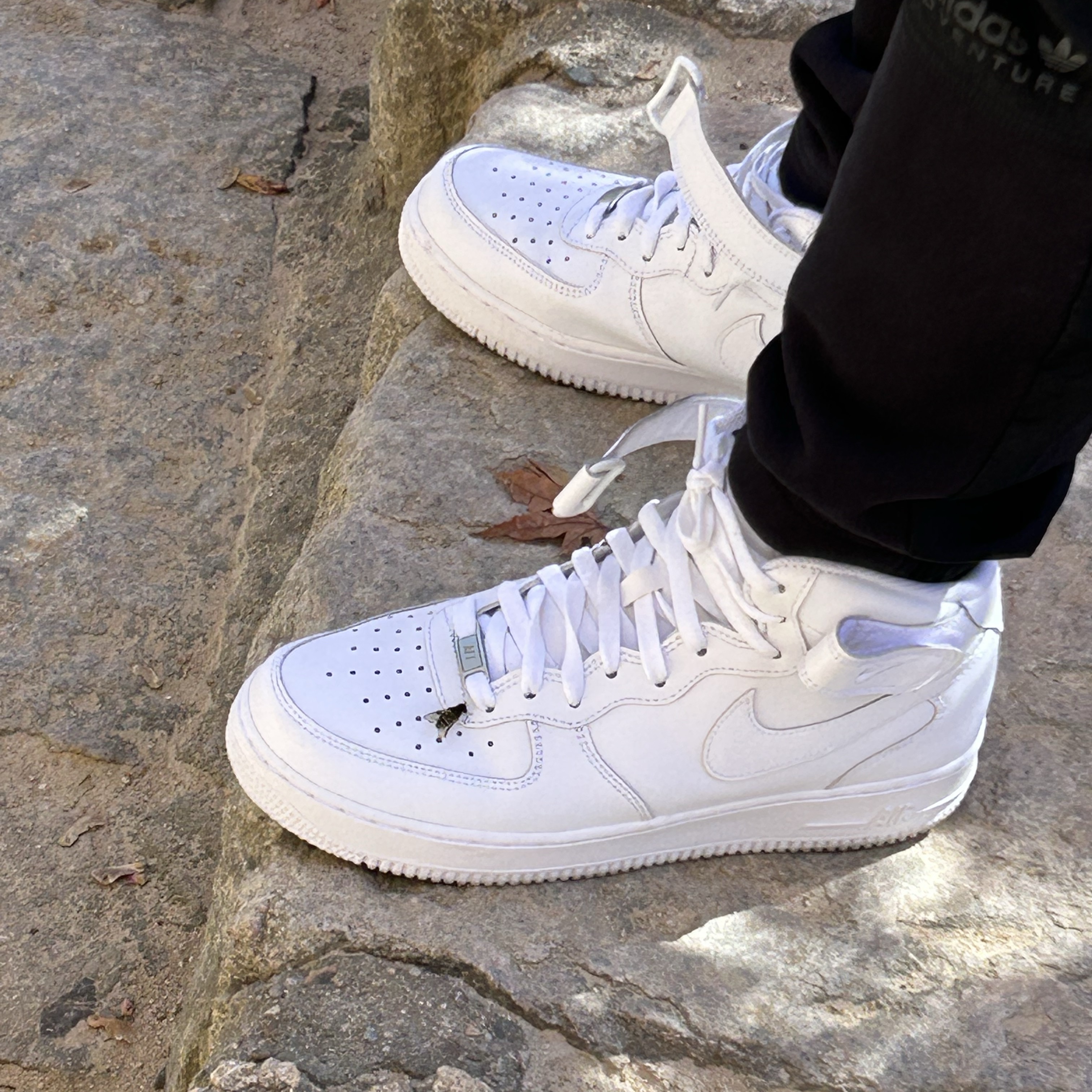 Nike Air Force 1 Mid '07 White 착용 스타일