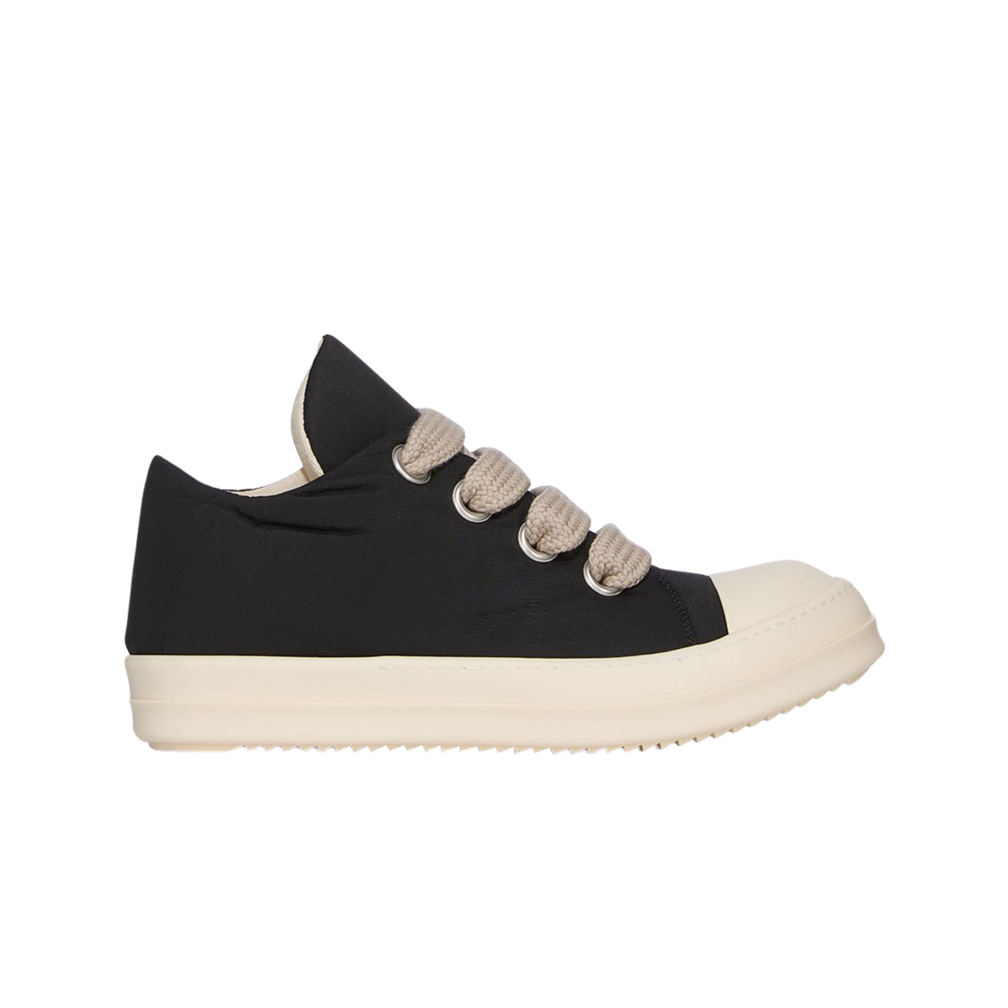 릭 오웬스 할리우드 점보 레이스 퍼퍼 로우 스니커즈 블랙 밀크