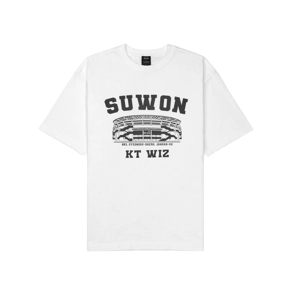 KBO 볼파크 티셔츠 수원 KT 위즈 화이트(KBO Ball Park T-Shirt Suwon KT Wiz White)