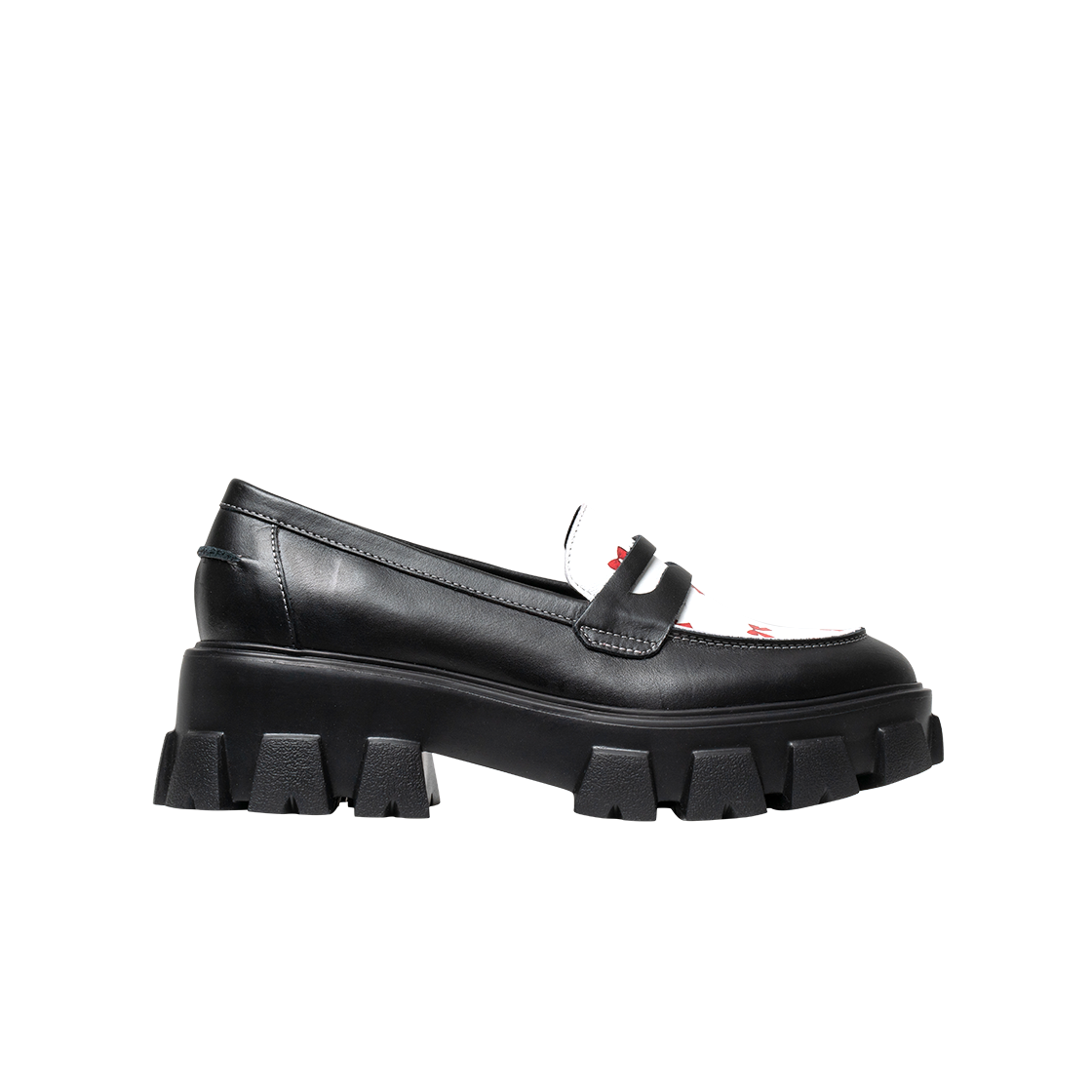 [KREAM 단독] 페니플레이트 여성 리본 블랙 로퍼 하이([KREAM 단독] PENNY PLATE Women Loafer Ribbon Black High)