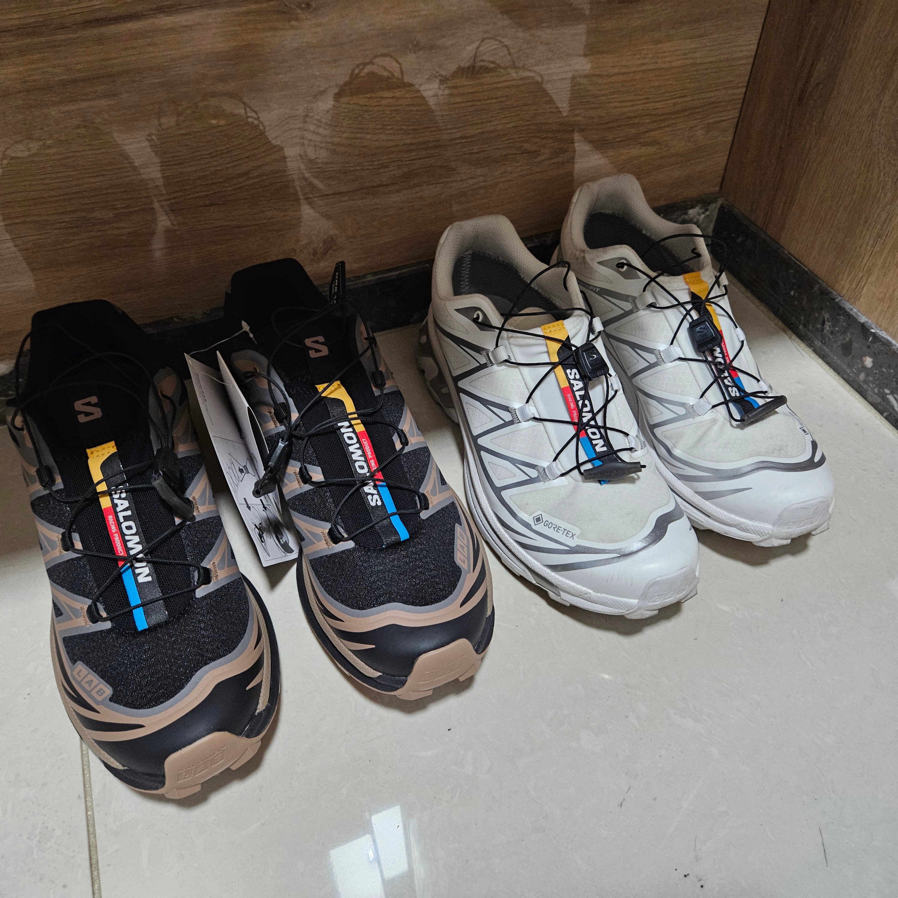 Salomon XT-6 Pewter Black 착용 스타일