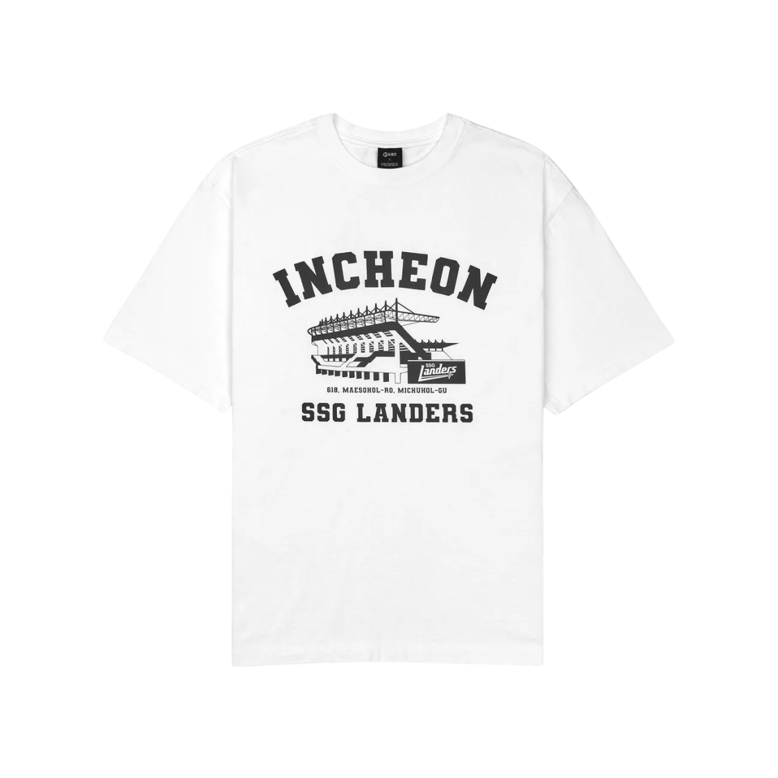 KBO 볼파크 티셔츠 인천 SSG 랜더스 화이트(KBO Ball Park T-Shirt Incheon SSG Landers White)