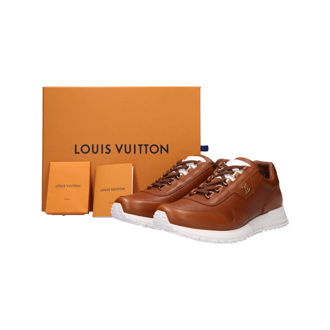루이비통 스니커즈 레더 브라운 7.5(Louis Vuitton Leather Sneakers Brown 7.5) - 6