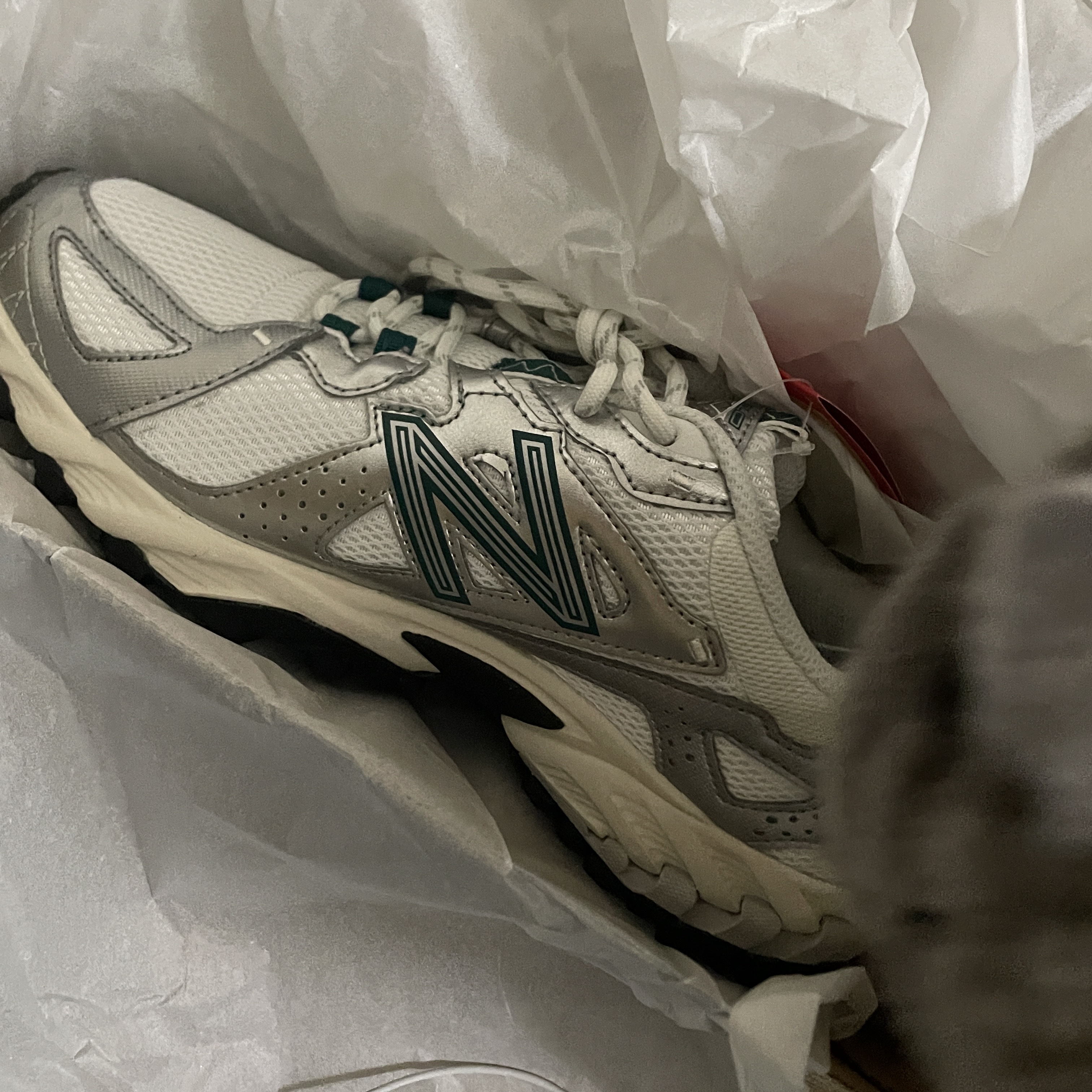 New Balance ML610T Metallic Silver - D Standard 착용 스타일 - 2