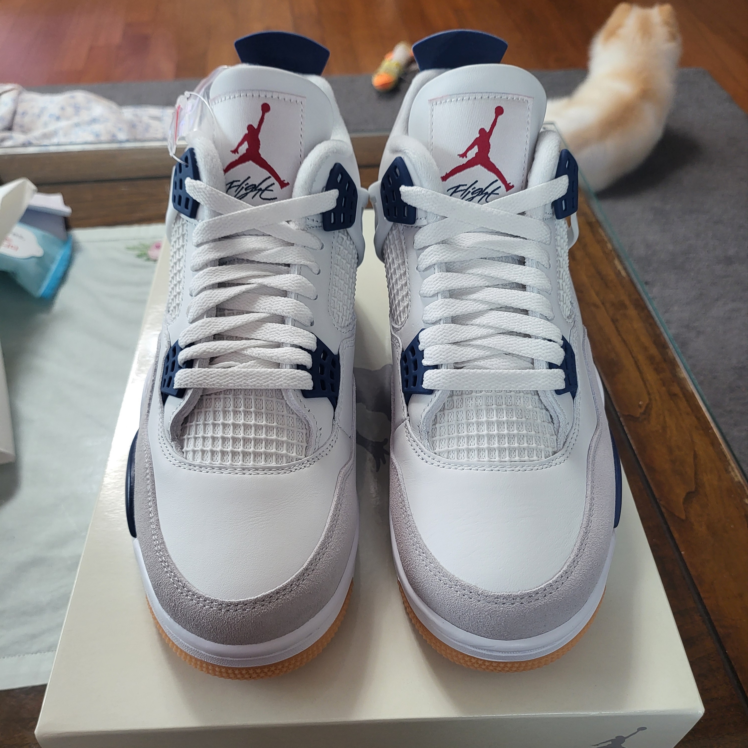 Jordan 4 x Nike SB Retro SP Navy 착용 스타일 - 1