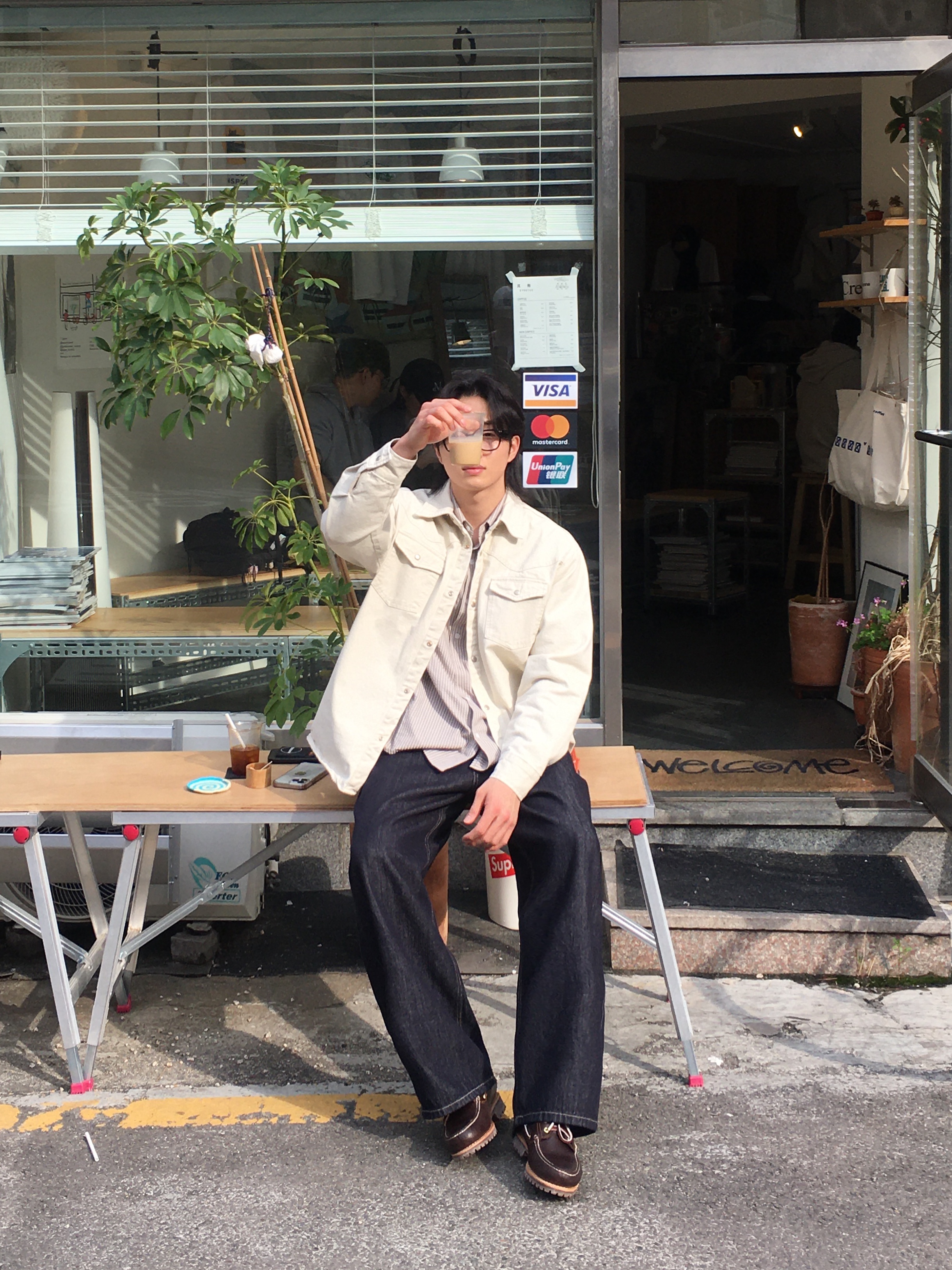 Timberland Classic 3-Eye Boat Shoes Brown - Wide 착용 스타일 - 1