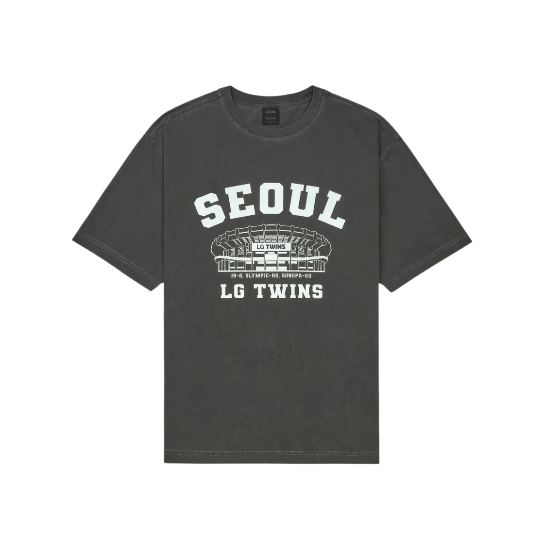 MSSBALLPARK25005 KBO Ball Park T-Shirt Seoul LG Twins Charcoal Grey