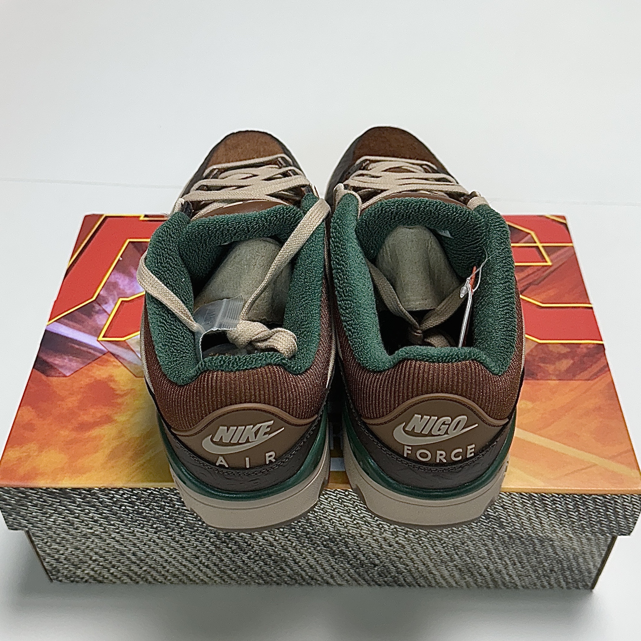 Nike x Nigo Air Force 3 Low SP Baroque Brown and Pecan 착용 스타일 - 2