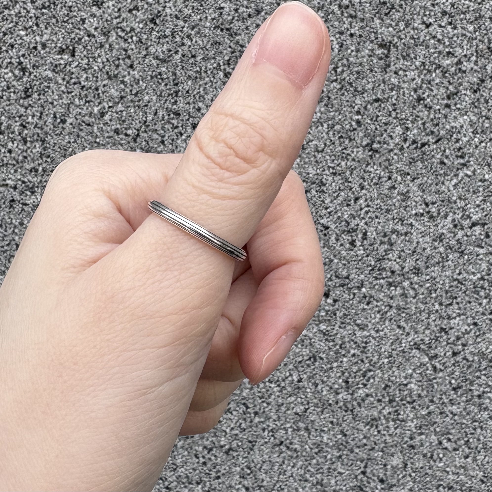 (W) Pandora ME Ring Sterling Silver 착용 스타일
