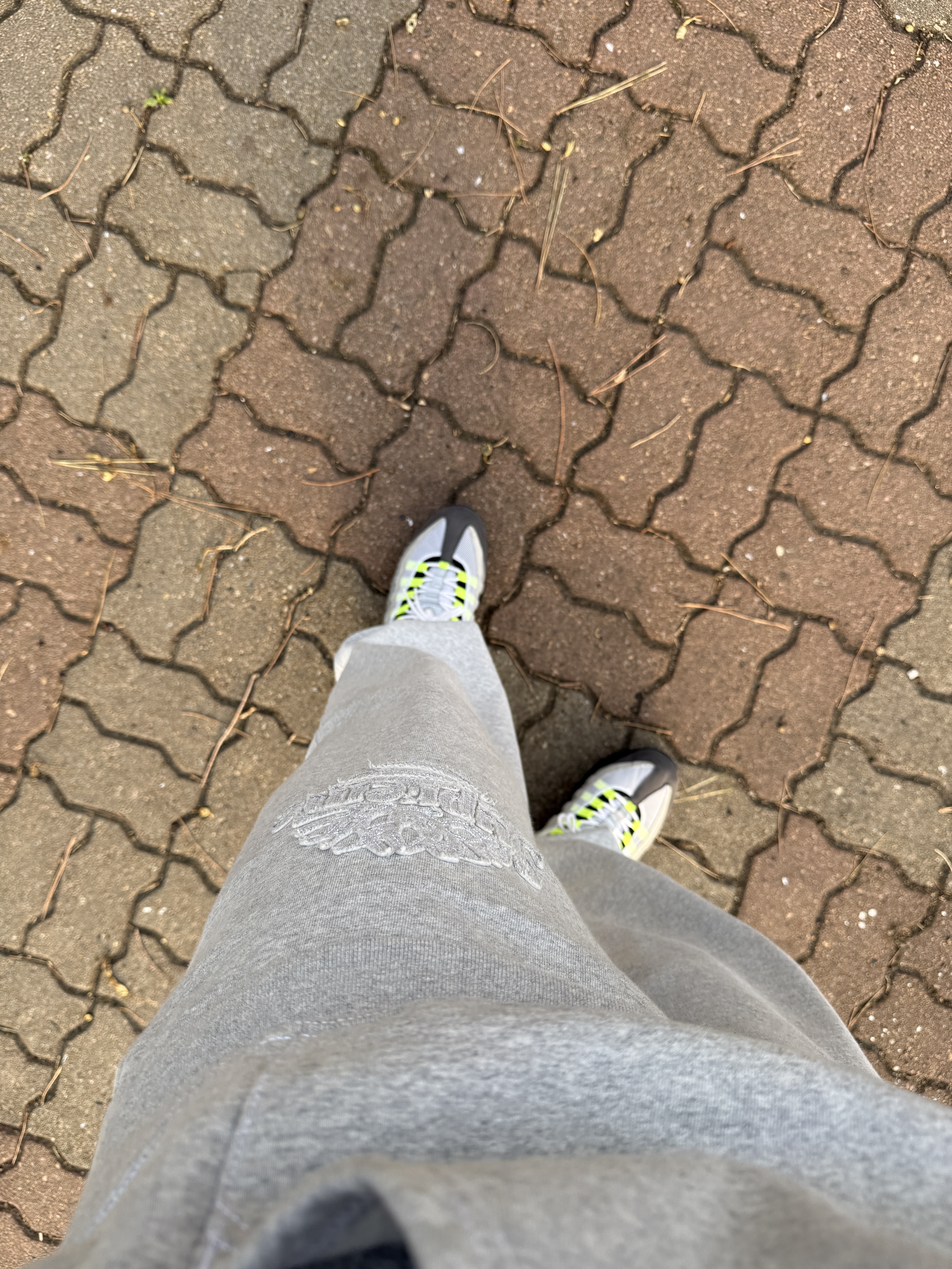 Nike Air Max 95 OG Neon 2018, Supreme x Timberland Hooded Sweatshirt Heather Grey - 23SS 착용 스타일 - 2