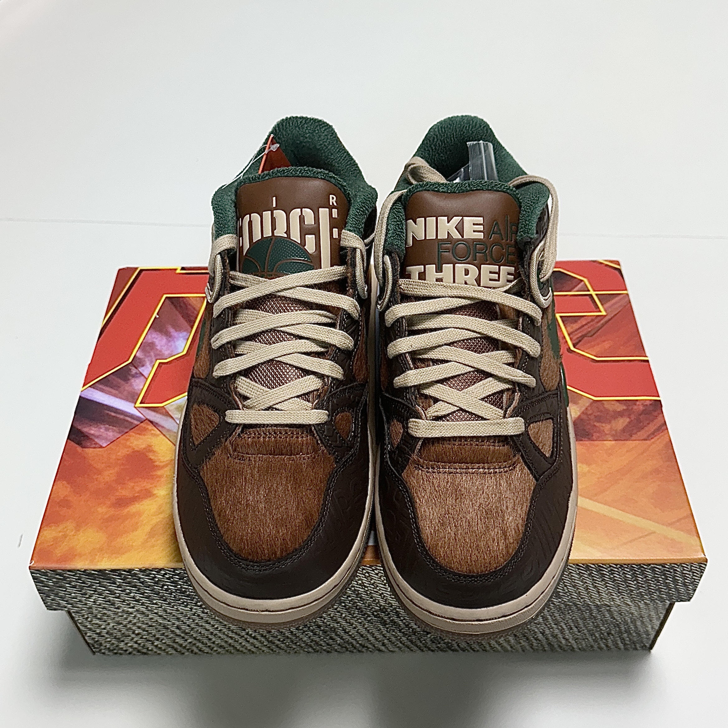 Nike x Nigo Air Force 3 Low SP Baroque Brown and Pecan 착용 스타일 - 1