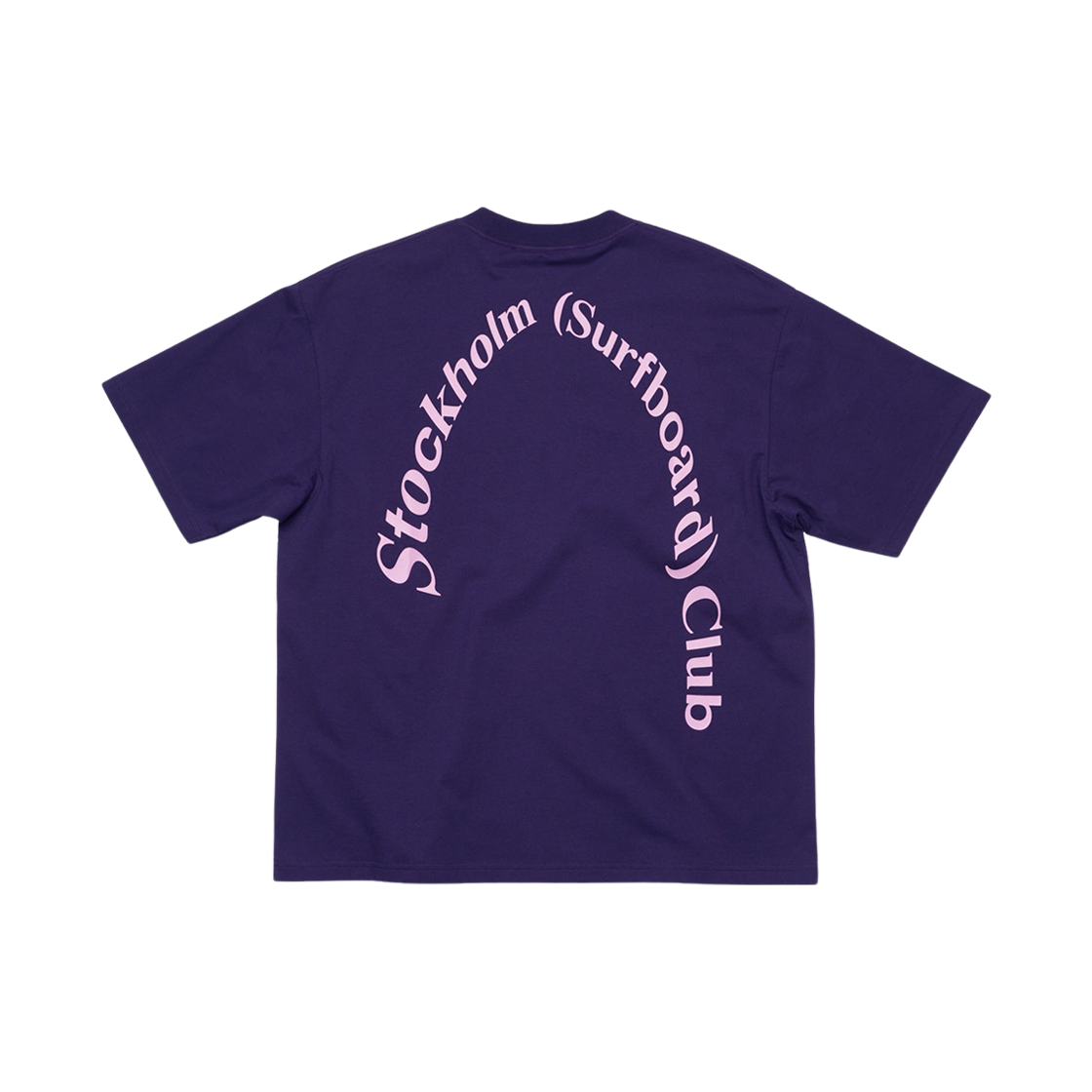 - Stockholm Surfboard Club Back Logo T-Shirt Plum